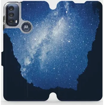 Pouzdro na mobilní telefon Flipové pouzdro Mobiwear - Motorola Moto E40 - M146P Galaxie (Knížkové flip pouzdro, obal, kryt na mobil Motorola Moto E40 - M146P Galaxie, materiál Umělá kůže + TPU - ochrana 360°, stojánek, silikonová vanička, magnetické zavírání)