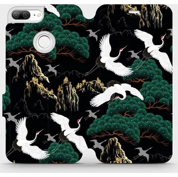 Pouzdro na mobilní telefon Flipové pouzdro Mobiwear - Honor 9 Lite - VP16S Jeřábi (Knížkové flip pouzdro, obal, kryt na mobil Honor 9 Lite - VP16S Jeřábi, materiál Umělá kůže + TPU - ochrana 360°, stojánek, silikonová vanička, magnetické zavírání)