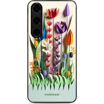 Pouzdro na mobilní telefon Lesklý kryt Mobiwear Glossy - Samsung Galaxy S24 FE - G015G Barevné květinky (Prémiové lesklé pouzdro, obal, kryt Mobiwear Glossy na mobil Samsung Galaxy S24 FE - G015G Barevné květinky, materiál Plast + TPU silikon - krytí po všech stranách, neošoupateln