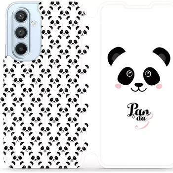 Pouzdro na mobilní telefon Flipové pouzdro Mobiwear - Samsung Galaxy A54 5G - M030P Panda Amálka (Knížkové flip pouzdro, obal, kryt na mobil Samsung Galaxy A54 5G - M030P Panda Amálka, materiál Umělá kůže + TPU - ochrana 360°, stojánek, silikonová vanička, magnetické zavírání)
