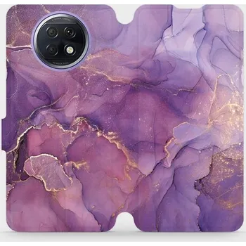 Pouzdro na mobilní telefon Flipové pouzdro Mobiwear - Xiaomi Redmi Note 9T - VP20S Fialový mramor (Knížkové flip pouzdro, obal, kryt na mobil Xiaomi Redmi Note 9T - VP20S Fialový mramor, materiál Umělá kůže + TPU - ochrana 360°, stojánek, silikonová vanička, magnetické zavírání)