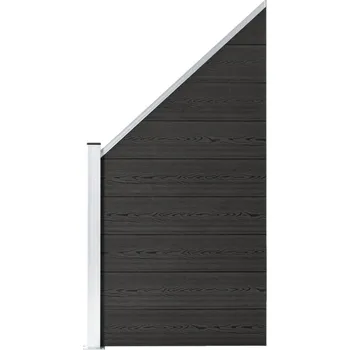 Plot OMAXI Plotový dílec WPC 95 x (105–180) cm šedý 813653