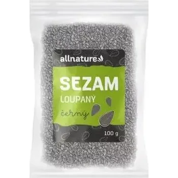 Allnature Sezam černý loupaný 100g