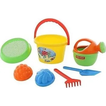 ostatní stavebnice Sada na písek č. 204: Kbelíček střední: Sítko: 2 formič/+1/ ****