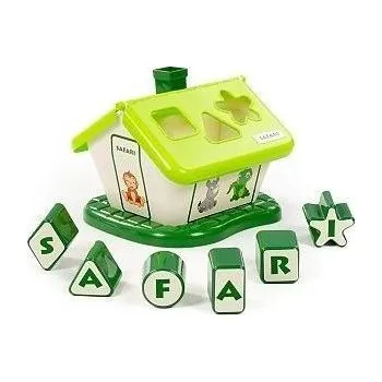 ostatní stavebnice Vkládačka domeček safari (zelený) /+1/ ****