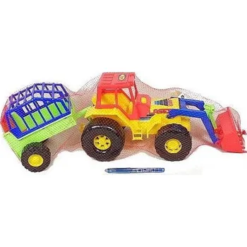 ostatní stavebnice Polesie Traktor Laser,malý přívěs a radlice 64cm /+1 ****