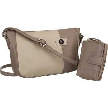 Kabelka Peterson béžová kožená sada crossbody kabelky s peněženkou [DH] PTN CF4-DS Velikost: ONE SIZE