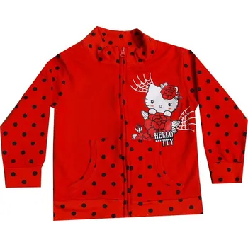Chlapecká mikina xcena Hello Kitty dívčí mkina červená Velikost: 4 roky