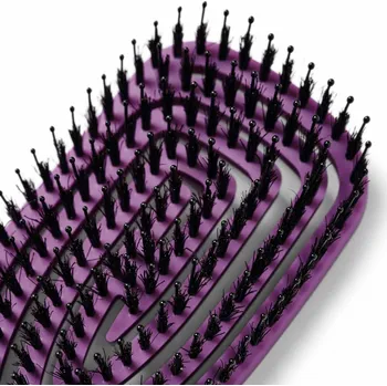kartáč na vlasy Peniculus FlexiBrush Combo - kvalitní kartáč na vlasy - mix divokých štětin a nylonových 7918 - Violet/fialová