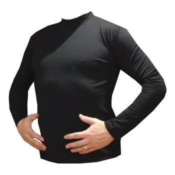 xcena Tričko bavlněné se stojáčkem černé Velikost: L