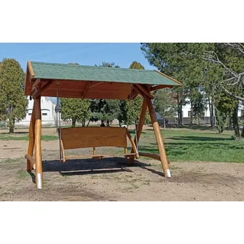 Zahradní lavice Houpací lavice se stříškou z AKÁTU
