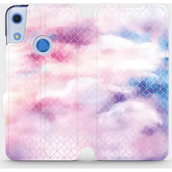 Pouzdro na mobilní telefon Flipové pouzdro Mobiwear - Huawei Y6S / Honor 8A - MR02S Vodovkové obrazce (Knížkové flip pouzdro, obal, kryt na mobil Huawei Y6S / Honor 8A - MR02S Vodovkové obrazce, materiál Umělá kůže + TPU - ochrana 360°, stojánek, silikonová vanička, magnetické)
