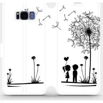 Pouzdro na mobilní telefon Flipové pouzdro Mobiwear - Samsung Galaxy S8 - MH16P Dvojice s pampeliškou (Knížkové flip pouzdro, obal, kryt na mobil Samsung Galaxy S8 - MH16P Dvojice s pampeliškou, materiál Umělá kůže + TPU - ochrana 360°, stojánek, silikonová vanička, magnetické)