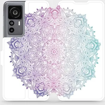 Pouzdro na mobilní telefon Flipové pouzdro Mobiwear - Xiaomi 12T Pro / Xiaomi 12T - M008S Mandala (Knížkové flip pouzdro, obal, kryt na mobil Xiaomi 12T Pro / Xiaomi 12T - M008S Mandala, materiál Umělá kůže + TPU - ochrana 360°, stojánek, silikonová vanička, magnetické zavírání)
