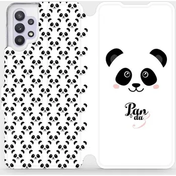 Pouzdro na mobilní telefon Flipové pouzdro Mobiwear - Samsung Galaxy A32 5G - M030P Panda Amálka (Knížkové flip pouzdro, obal, kryt na mobil Samsung Galaxy A32 5G - M030P Panda Amálka, materiál Umělá kůže + TPU - ochrana 360°, stojánek, silikonová vanička, magnetické zavírání)