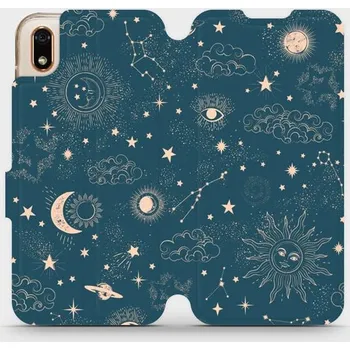 Pouzdro na mobilní telefon Flipové pouzdro Mobiwear - Huawei Y5 2019 - VP14S Magický vesmír (Knížkové flip pouzdro, obal, kryt na mobil Huawei Y5 2019 - VP14S Magický vesmír, materiál Umělá kůže + TPU - ochrana 360°, stojánek, silikonová vanička, magnetické zavírání)