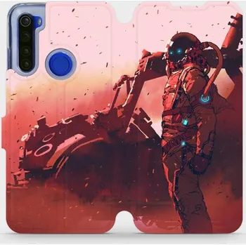 Pouzdro na mobilní telefon Flipové pouzdro Mobiwear - Xiaomi Redmi Note 8T - MA09S Průzkumník s červeným vozítkem (Knížkové flip pouzdro, obal, kryt na mobil Xiaomi Redmi Note 8T - MA09S Průzkumník s červeným vozítkem, materiál Umělá kůže + TPU - ochrana 360°, stojánek, silikonová)
