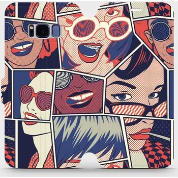 Pouzdro na mobilní telefon Flipové pouzdro Mobiwear - Samsung Galaxy S8 - VP18P Komiks (Knížkové flip pouzdro, obal, kryt na mobil Samsung Galaxy S8 - VP18P Komiks, materiál Umělá kůže + TPU - ochrana 360°, stojánek, silikonová vanička, magnetické zavírání)