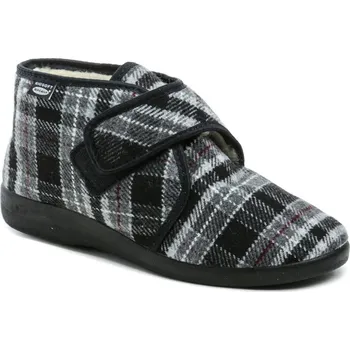 Pánská zdravotní obuv Rogallo 4372-009 šedá kostka pánské zimní papuče EUR 41