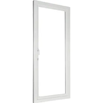 Vchodové dveře ALUPLAST Plastové jednokřídlové balkonové dveře s oboustrannou klikou bílé 90x210 Levé