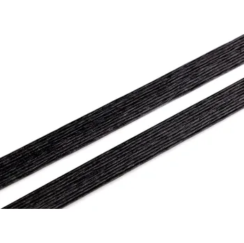 Ucho z rafie na lehké tašky, na dekorace 1,2x40 cm, barva 2 černá