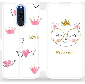 Pouzdro na mobilní telefon Flipové pouzdro Mobiwear - Xiaomi Redmi 8 - MH03S Kočička princess (Knížkové flip pouzdro, obal, kryt na mobil Xiaomi Redmi 8 - MH03S Kočička princess, materiál Umělá kůže + TPU - ochrana 360°, stojánek, silikonová vanička, magnetické zavírání)
