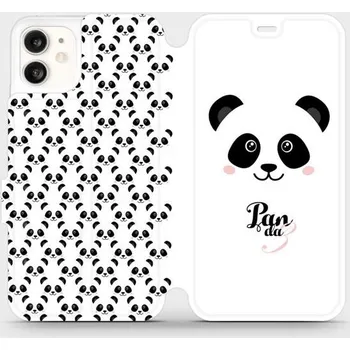 Pouzdro na mobilní telefon Flipové pouzdro Mobiwear - Apple iPhone 11 - M030P Panda Amálka (Knížkové flip pouzdro, obal, kryt na mobil Apple iPhone 11 - M030P Panda Amálka, materiál Umělá kůže + TPU - ochrana 360°, stojánek, silikonová vanička, magnetické zavírání)