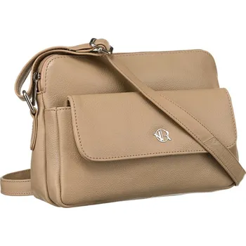 Kabelka Rovicky Béžová crossbody taška se stříbrným kováním R-TSL-10-CPDM Velikost: ONE SIZE