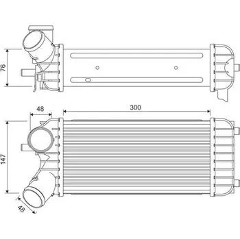 Chladič motoru Chladič turba VALEO 818365