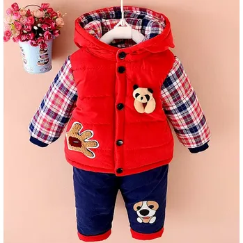 Kojenecká souprava Dětská (kojenecká) zimní souprava Medvídek Barva: Červená, Velikost: 12-24 měsíců