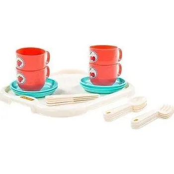 ostatní stavebnice Nádobíčko Minutka pro 4 osoby s tácem (E3), 21 dílů/+1 *****