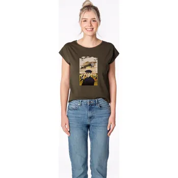Dámské tričko CityZen - KAŠPAR Dámské tričko ALTA dark khaki 38