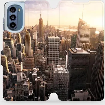 Pouzdro na mobilní telefon Flipové pouzdro Mobiwear - Motorola Moto G62 5G - M138P New York (Knížkové flip pouzdro, obal, kryt na mobil Motorola Moto G62 5G - M138P New York, materiál Umělá kůže + TPU - ochrana 360°, stojánek, silikonová vanička, magnetické zavírání)