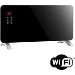 SOLIGHT KP01WIFI horkovzdušný přímotop efektní sklokeramický design s WIFI připojením a ovládáním telefonem,výkon 2000W, velký LCD displej, nastavitelný termostat, časovač, IP24 vhodný i do koupelny