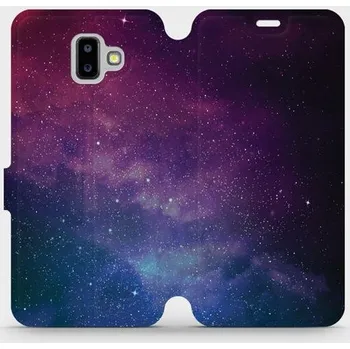 Pouzdro na mobilní telefon Flipové pouzdro Mobiwear - Samsung Galaxy J6 Plus 2018 - V147P Mlhovina (Knížkové flip pouzdro, obal, kryt na mobil Samsung Galaxy J6 Plus 2018 - V147P Mlhovina, materiál Umělá kůže + TPU - ochrana 360°, stojánek, silikonová vanička, magnetické zavírání)