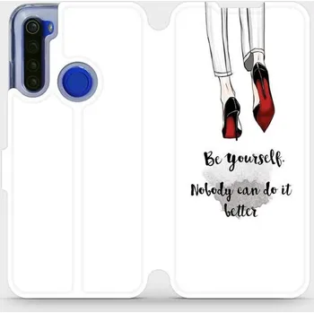 Pouzdro na mobilní telefon Flipové pouzdro Mobiwear - Xiaomi Redmi Note 8T - M046P Be yourself (Knížkové flip pouzdro, obal, kryt na mobil Xiaomi Redmi Note 8T - M046P Be yourself, materiál Umělá kůže + TPU - ochrana 360°, stojánek, silikonová vanička, magnetické zavírání)