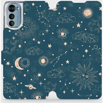 Pouzdro na mobilní telefon Flipové pouzdro Mobiwear - Motorola Moto E32 - VP14S Magický vesmír (Knížkové flip pouzdro, obal, kryt na mobil Motorola Moto E32 - VP14S Magický vesmír, materiál Umělá kůže + TPU - ochrana 360°, stojánek, silikonová vanička, magnetické zavírání)