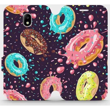 Pouzdro na mobilní telefon Flipové pouzdro Mobiwear - Samsung Galaxy J5 2017 - VP19S Donutky (Knížkové flip pouzdro, obal, kryt na mobil Samsung Galaxy J5 2017 - VP19S Donutky, materiál Umělá kůže + TPU - ochrana 360°, stojánek, silikonová vanička, magnetické zavírání)