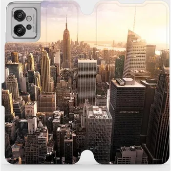 Pouzdro na mobilní telefon Flipové pouzdro Mobiwear - Motorola Moto G32 - M138P New York (Knížkové flip pouzdro, obal, kryt na mobil Motorola Moto G32 - M138P New York, materiál Umělá kůže + TPU - ochrana 360°, stojánek, silikonová vanička, magnetické zavírání)