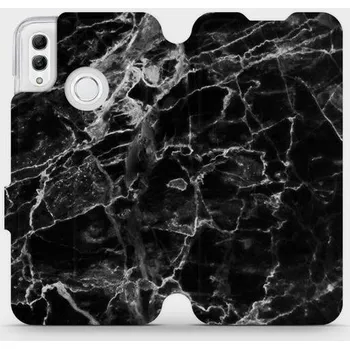 Pouzdro na mobilní telefon Flipové pouzdro Mobiwear - Honor 10 Lite - V056P Černý mramor (Knížkové flip pouzdro, obal, kryt na mobil Honor 10 Lite - V056P Černý mramor, materiál Umělá kůže + TPU - ochrana 360°, stojánek, silikonová vanička, magnetické zavírání)