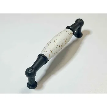 Nábytkové kování Giusti Porcelánová úchytka Nara old america / porcelán s motivem