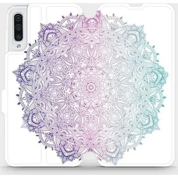 Pouzdro na mobilní telefon Flipové pouzdro Mobiwear - Samsung Galaxy A50 - M008S Mandala (Knížkové flip pouzdro, obal, kryt na mobil Samsung Galaxy A50 - M008S Mandala, materiál Umělá kůže + TPU - ochrana 360°, stojánek, silikonová vanička, magnetické zavírání)