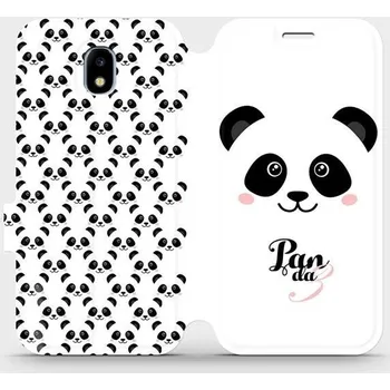 Pouzdro na mobilní telefon Flipové pouzdro Mobiwear - Samsung Galaxy J3 2017 - M030P Panda Amálka (Knížkové flip pouzdro, obal, kryt na mobil Samsung Galaxy J3 2017 - M030P Panda Amálka, materiál Umělá kůže + TPU - ochrana 360°, stojánek, silikonová vanička, magnetické zavírání)