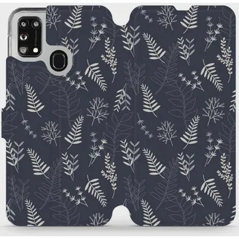 Pouzdro na mobilní telefon Flipové pouzdro Mobiwear - Samsung Galaxy M21 - VP15S Kapradiny (Knížkové flip pouzdro, obal, kryt na mobil Samsung Galaxy M21 - VP15S Kapradiny, materiál Umělá kůže + TPU - ochrana 360°, stojánek, silikonová vanička, magnetické zavírání)