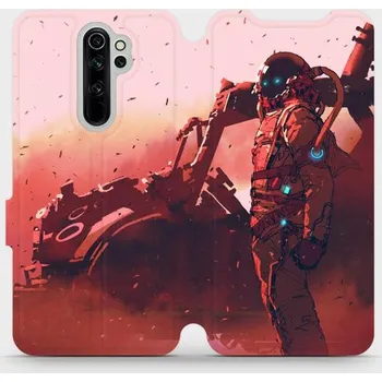 Pouzdro na mobilní telefon Flipové pouzdro Mobiwear - Xiaomi Redmi Note 8 Pro - MA09S Průzkumník s červeným vozítkem (Knížkové flip pouzdro, obal, kryt na mobil Xiaomi Redmi Note 8 Pro - MA09S Průzkumník s červeným vozítkem, materiál Umělá kůže + TPU - ochrana 360°, stojánek,)