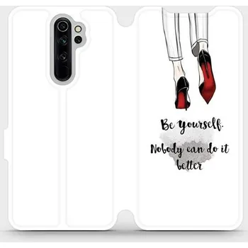 Pouzdro na mobilní telefon Flipové pouzdro Mobiwear - Xiaomi Redmi Note 8 Pro - M046P Be yourself (Knížkové flip pouzdro, obal, kryt na mobil Xiaomi Redmi Note 8 Pro - M046P Be yourself, materiál Umělá kůže + TPU - ochrana 360°, stojánek, silikonová vanička, magnetické zavírání)