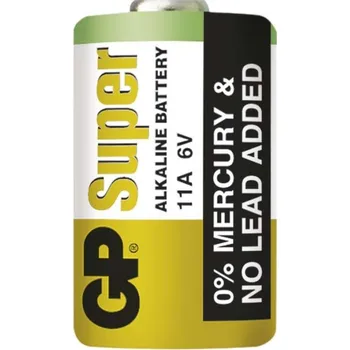 Článková baterie Baterie 6V GP11A SUPER alkalická 38mAh 10,22x16,5 GP /blistr (B1302)