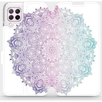 Pouzdro na mobilní telefon Flipové pouzdro Mobiwear - Huawei P40 Lite - M008S Mandala (Knížkové flip pouzdro, obal, kryt na mobil Huawei P40 Lite - M008S Mandala, materiál Umělá kůže + TPU - ochrana 360°, stojánek, silikonová vanička, magnetické zavírání)