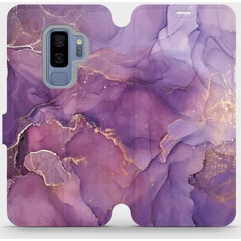 Pouzdro na mobilní telefon Flipové pouzdro Mobiwear - Samsung Galaxy S9 Plus - VP20S Fialový mramor (Knížkové flip pouzdro, obal, kryt na mobil Samsung Galaxy S9 Plus - VP20S Fialový mramor, materiál Umělá kůže + TPU - ochrana 360°, stojánek, silikonová vanička, magnetické zavírání