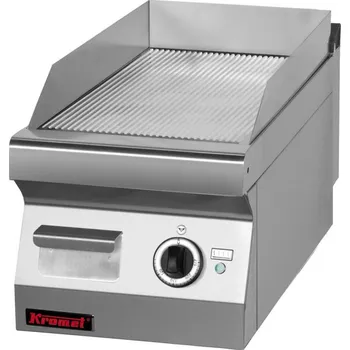 Sporák Elektrická grilovací plotna KROMET 700.PBE-400R povrch rýhovaný